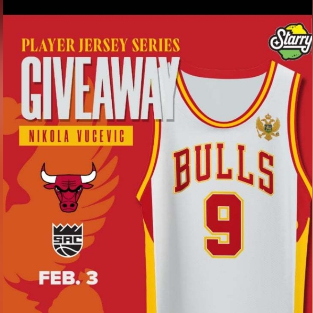 Nikola Vucevic Player Jersey Series Giveaway SGA 2/3/2024 L